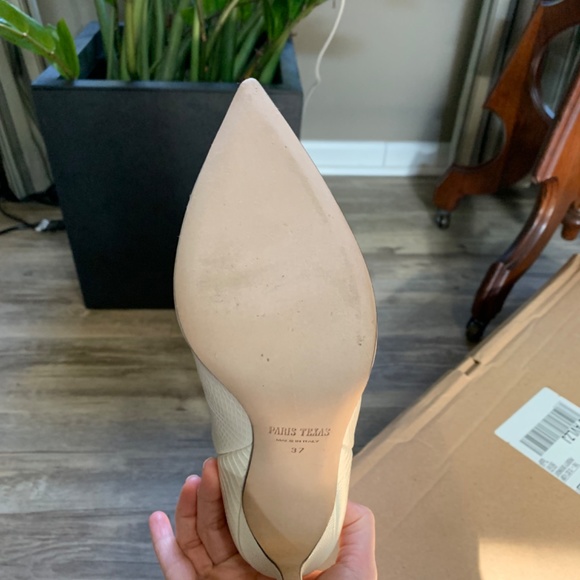 Paris Texas,  Embossed Leather Stiletto Knee Boots - Picture 3 of 5